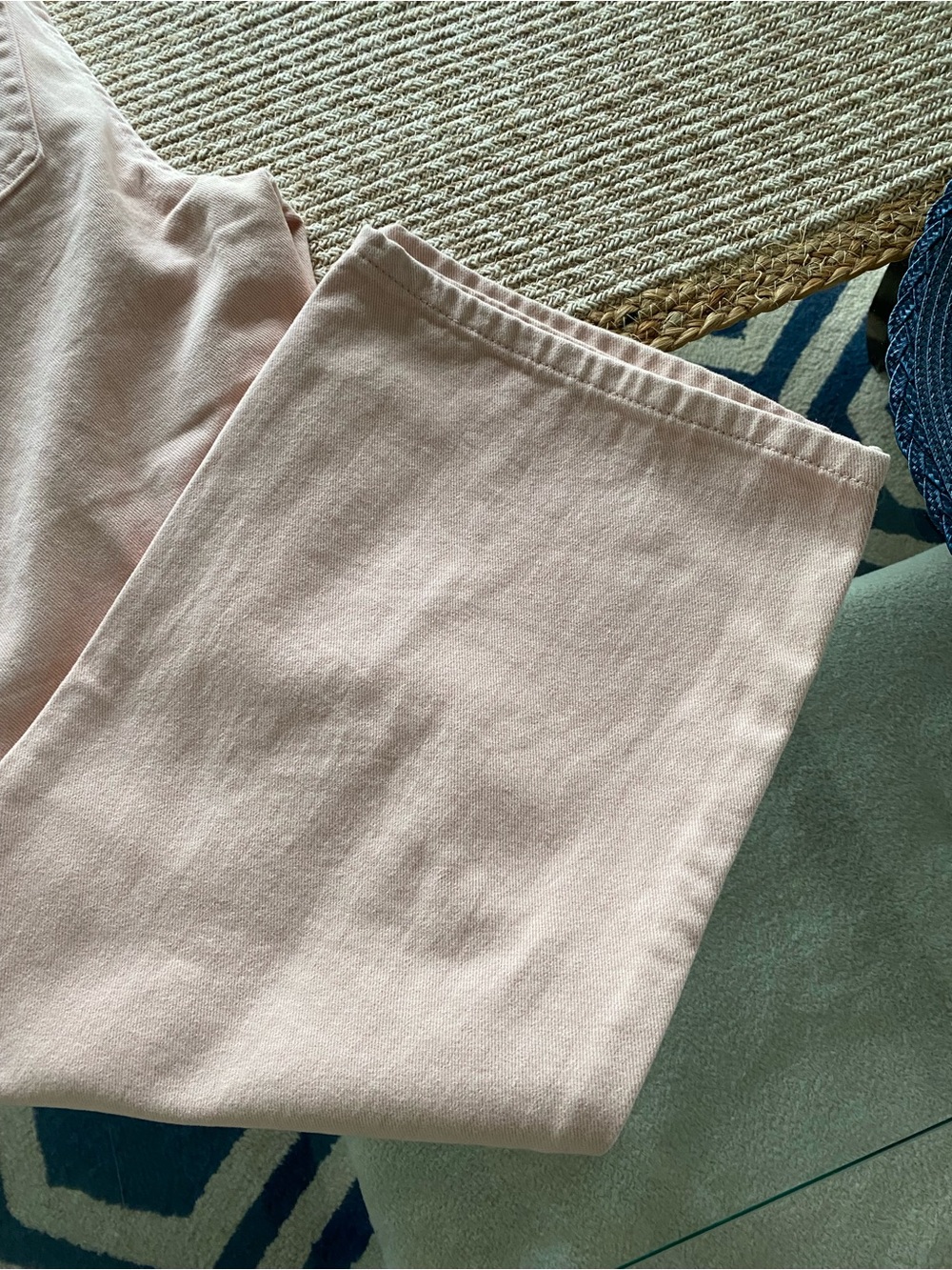 CALI 1850 Light Pink-Peach Mid Rise Wide Leg Jeans! - Picture 9 of 15